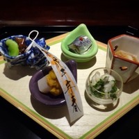 馳走なかむら - ◆八寸。器は「菱餅型」