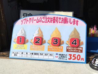 h Michi No Eki Ara Essa - ソフトクリームの種類