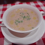 ビストロ アオキ - レンズ豆のポタージュ（ランチにセット）
