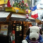 サンタさんの飾りがかわいい！