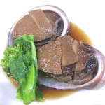 十八番 - トコブシに菜の花添え。