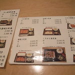 八ツ目や にしむら - メニュー