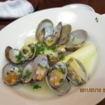 富久鮨 - アスパラとアサリの酒蒸し