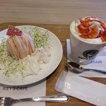 キーズ カフェ - 桜のモンブラン　ストロベリーホワイトモカ