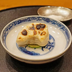 旬席 鈴江 - 河豚の白子焼き