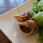トラットリア・アルベロ - つぶ貝のガーリックバター