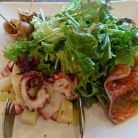 トラットリア・アルベロ - サラダ仕立ての前菜盛り合わせ