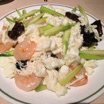 中国飯店 - 海老の卵白淡雪炒め