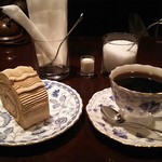 南13条石山通珈琲 - モカバターロールケーキ＆ヨーロピアン