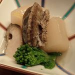 すし処 みや古分店 - ＊蒸し鮑と大根