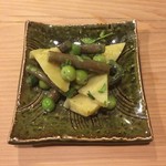 うを徳 - 徳島 筍 + 筑波 蕨 + 和歌山 うすい豆 + うど 木の芽味噌和え