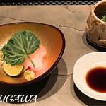 銀座 座屋 - 2017 真鯛 ふく叩きあん肝和え