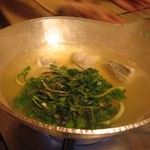 あさば - 芹と太刀魚の吸鍋