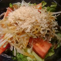 名古屋コーチン・旬菜 一鳳 金山本店 - じゃこと水菜のサラダ