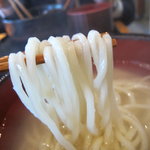 手打ち釜あげうどん 禅 - はつとみに比べると細い　