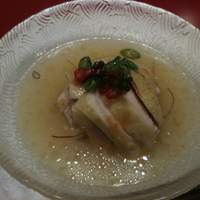 赤坂 四川飯店 - 前菜、蒸し鶏の老酒漬