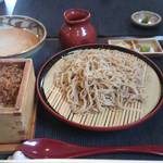 越前手打ちそば  そばーず2nd - ゴマだれそばとせいろ御飯のセット