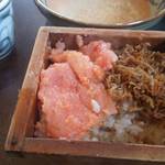 越前手打ちそば  そばーず2nd - めんたいじゃこせいろ御飯　+400円 じゃこは実山椒効いてておいしい＾＾