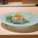 寿しの吉乃 - 鯛にからすみ