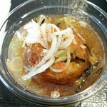 Tsukiji Gindako - おろし入りのお出汁にかつお節とねぎたっぷりのさっぱり味