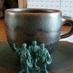 ギャラリー カフェ みふ - 益子焼の陶器でコーヒー400円