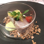 鰆（桜の瞬間燻製）