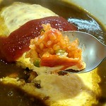 レストラン梢 - オムライスカレーアップ