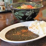 よしもと食堂 - 三枚肉そばとミニカレー