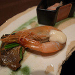 飛騨古川　料亭旅館　八ツ三館 - 八寸の海老