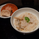 飛騨古川　料亭旅館　八ツ三館 - 〆。汁が見切れた(;^_^A