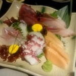 くいもの屋 わん - お造り五種盛り合わせ 