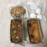 エフ・マルシェ - お菓子屋ルポのくりくりモンブランパウンド、チョコチップパウンド、コクのあるスノーボール、グラノーラチョコクッキー