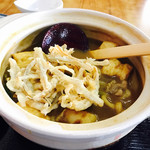 めん専門店 味良 - ほれ、１枚入れて食べたෆ̈