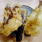 天ぷら　安住 - 舞茸・ナス・鱚 2011.01.11