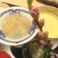 銀座 よし澤 - 芹とアサリ？、アンキモの茶碗蒸し