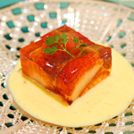 たきや - 苺のゼリー寄せ、アングレーズソース