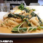 fino - パスタランチ（小ヤリイカとホウレン草のトマトソース）