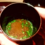 東麻布 天本 - 赤出汁(マダイの骨)