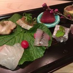 にかい笹木 - 刺身の盛り合わせ