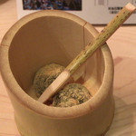 にかい笹木 - デザートのわらび餅(サービス)