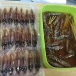 Raw pickled firefly squid