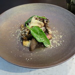 日本料理 TOBIUME - 肉　木ノ子の山 大黒しめじ ジャンボ椎茸 舞茸