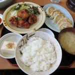 肉汁餃子のもりや - よくばり定食2017.03.11