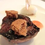 ラ・リューン - メニューＡ 2625円 の紅玉のリンゴのオープン焼き クレームブリュレ仕立て タイムのソルベ