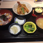 魚釜 - 選べる二色丼¥1300