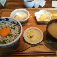 京都石塀小路豆ちゃ 日本橋 - 釜揚げしらすとしその香どんぶり