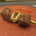 あもん ヨコ - 串焼き（ねぎ間）ズームアップ