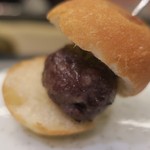 あもん ヨコ - ヨコ式ミニバーガー　ズームアップ