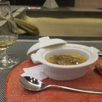 あもん ヨコ - フォアグラ入り茶碗蒸し　ズームアップ