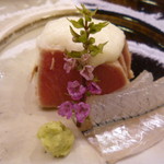 味 ふくしま - さよりと鮪のお造り